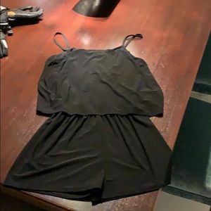 Cheryl kids creations black spaghetti strap romper